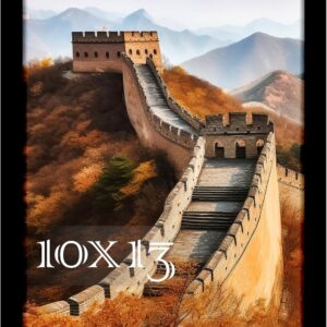 Black Framed Great Wall of China Scenic Print - Image 104