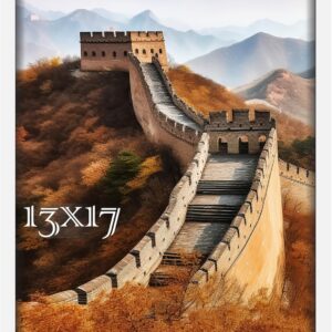 Black Framed Great Wall of China Scenic Print - Image 109