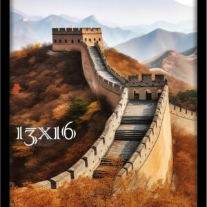 Black Framed Great Wall of China Scenic Print - Image 11