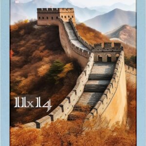 Black Framed Great Wall of China Scenic Print - Image 111