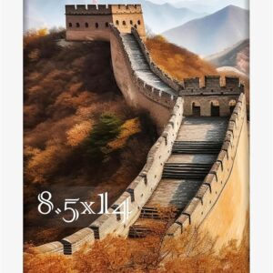 Black Framed Great Wall of China Scenic Print - Image 117