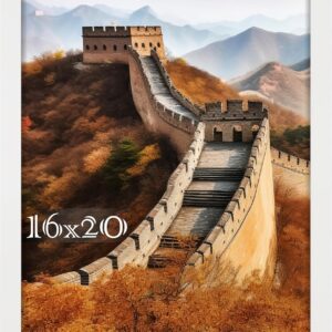 Black Framed Great Wall of China Scenic Print - Image 121