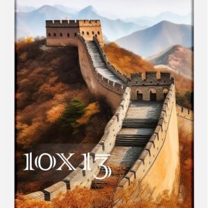 Black Framed Great Wall of China Scenic Print - Image 13