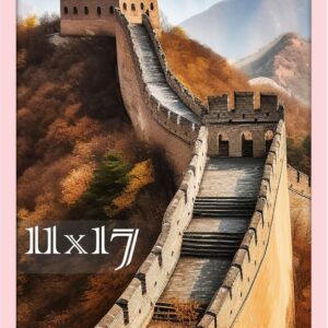 Black Framed Great Wall of China Scenic Print - Image 130