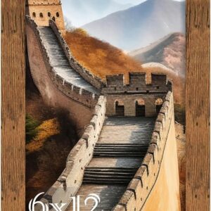 Black Framed Great Wall of China Scenic Print - Image 134
