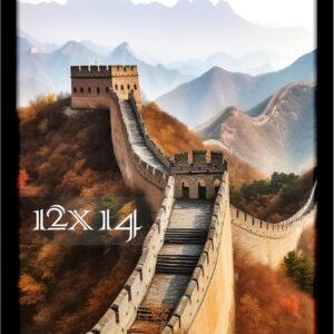 Black Framed Great Wall of China Scenic Print - Image 139