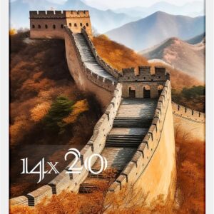 Black Framed Great Wall of China Scenic Print - Image 14
