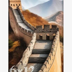 Black Framed Great Wall of China Scenic Print - Image 143