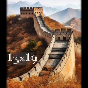 Black Framed Great Wall of China Scenic Print - Image 150