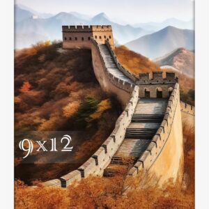 Black Framed Great Wall of China Scenic Print - Image 151