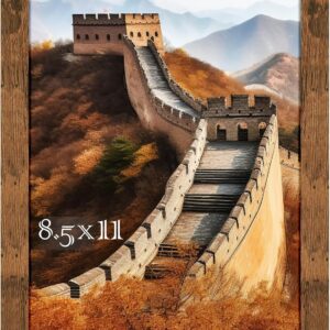 Black Framed Great Wall of China Scenic Print - Image 155