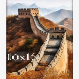 Black Framed Great Wall of China Scenic Print - Image 156