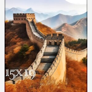 Black Framed Great Wall of China Scenic Print - Image 19
