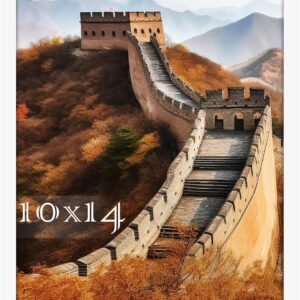 Black Framed Great Wall of China Scenic Print - Image 24