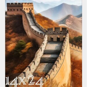 Black Framed Great Wall of China Scenic Print - Image 29