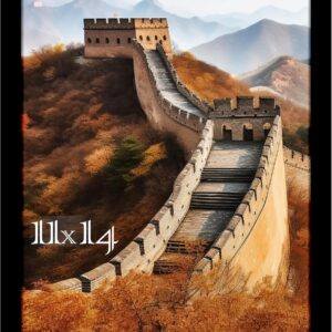Black Framed Great Wall of China Scenic Print