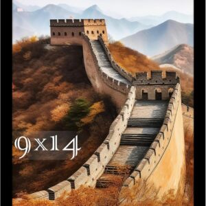 Black Framed Great Wall of China Scenic Print - Image 39