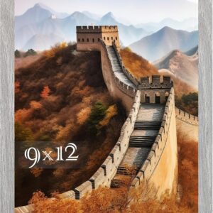 Black Framed Great Wall of China Scenic Print - Image 59