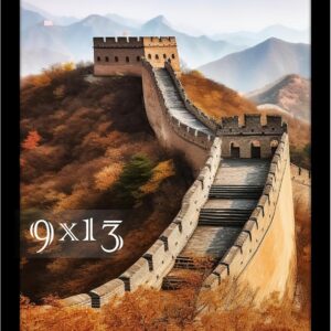 Black Framed Great Wall of China Scenic Print - Image 61