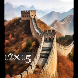 Black Framed Great Wall of China Scenic Print - Image 62