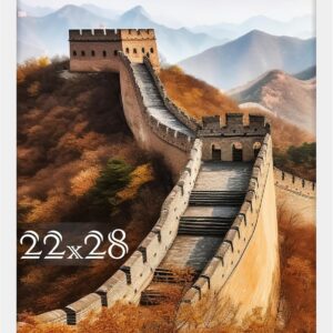 Black Framed Great Wall of China Scenic Print - Image 63