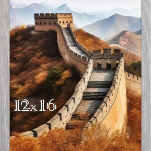 Black Framed Great Wall of China Scenic Print - Image 68