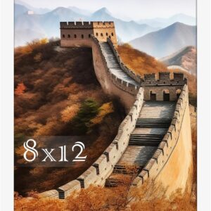 Black Framed Great Wall of China Scenic Print - Image 69