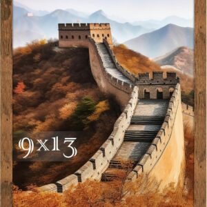 Black Framed Great Wall of China Scenic Print - Image 70