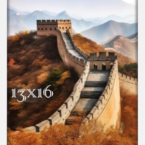 Black Framed Great Wall of China Scenic Print - Image 74