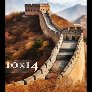 Black Framed Great Wall of China Scenic Print - Image 75