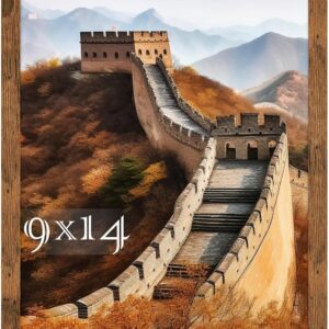 Black Framed Great Wall of China Scenic Print - Image 78