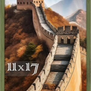 Black Framed Great Wall of China Scenic Print - Image 82