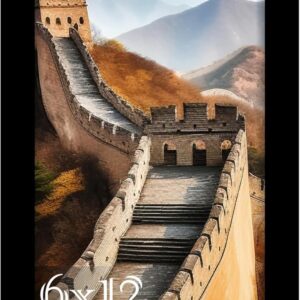 Black Framed Great Wall of China Scenic Print - Image 83