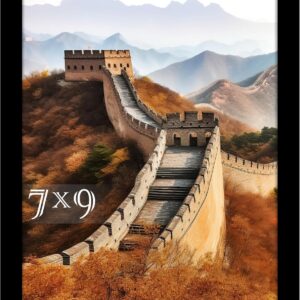 Black Framed Great Wall of China Scenic Print - Image 88