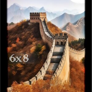 Black Framed Great Wall of China Scenic Print - Image 94