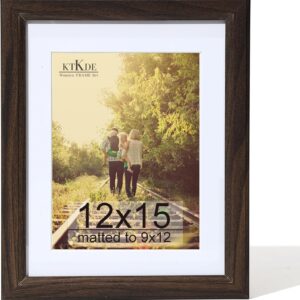 Black Wood Composite 8x10 Picture Frame with Mat and Tempered Glass - Image 100