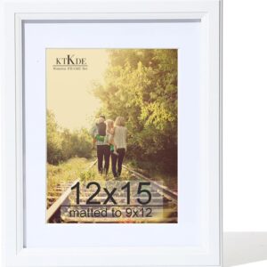 Black Wood Composite 8x10 Picture Frame with Mat and Tempered Glass - Image 101