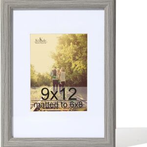 Black Wood Composite 8x10 Picture Frame with Mat and Tempered Glass - Image 107