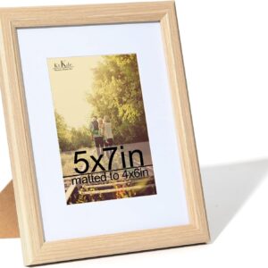 Black Wood Composite 8x10 Picture Frame with Mat and Tempered Glass - Image 11