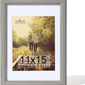 Black Wood Composite 8x10 Picture Frame with Mat and Tempered Glass - Image 19