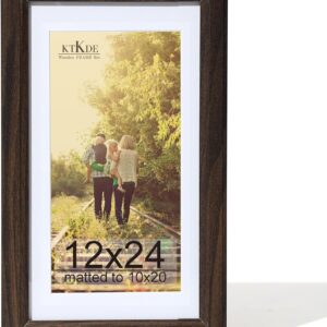 Black Wood Composite 8x10 Picture Frame with Mat and Tempered Glass - Image 24
