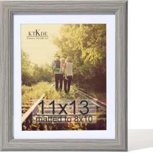 Black Wood Composite 8x10 Picture Frame with Mat and Tempered Glass - Image 31