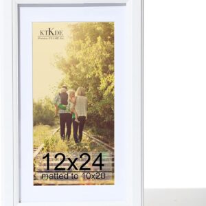 Black Wood Composite 8x10 Picture Frame with Mat and Tempered Glass - Image 37