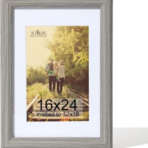 Black Wood Composite 8x10 Picture Frame with Mat and Tempered Glass - Image 38
