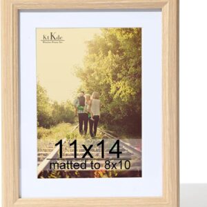 Black Wood Composite 8x10 Picture Frame with Mat and Tempered Glass - Image 47