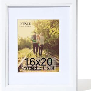 Black Wood Composite 8x10 Picture Frame with Mat and Tempered Glass - Image 53