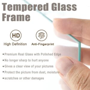 Black Wood Composite 8x10 Picture Frame with Mat and Tempered Glass - Image 6