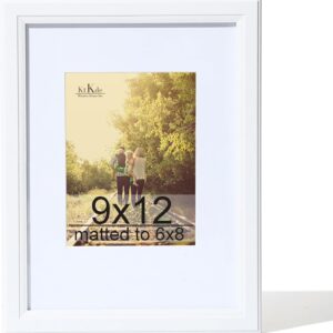 Black Wood Composite 8x10 Picture Frame with Mat and Tempered Glass - Image 65