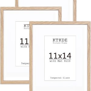 Black Wood Composite 8x10 Picture Frame with Mat and Tempered Glass - Image 74