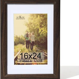 Black Wood Composite 8x10 Picture Frame with Mat and Tempered Glass - Image 75